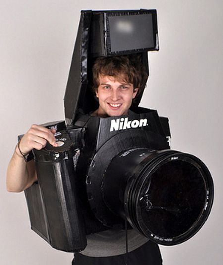 you gotta love a creative costume.. Nikon Camera.. how funny would it be to have
