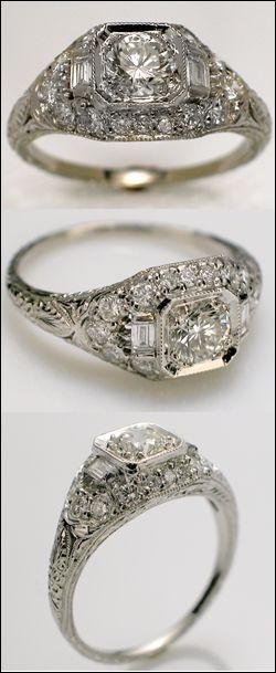 1940s wedding ring. gorgeous