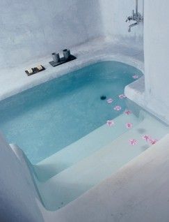 a bathtub that is sunk into the floor! Its freaking amazing!!!!
