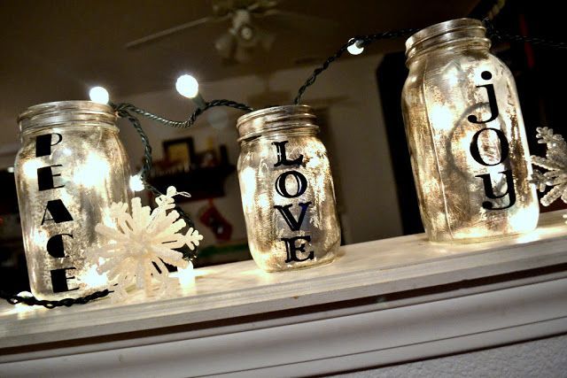 Antiqued Mason Jar-  I have one in a wine bottle, and it is covered with a piece