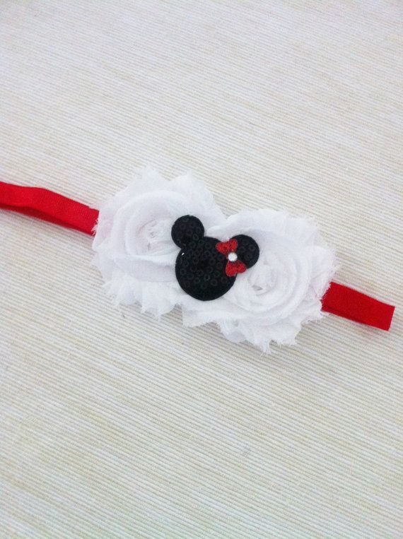 Baby Girl- Girl Headband- Mini Mouse- Red Bow – Headband For Girls