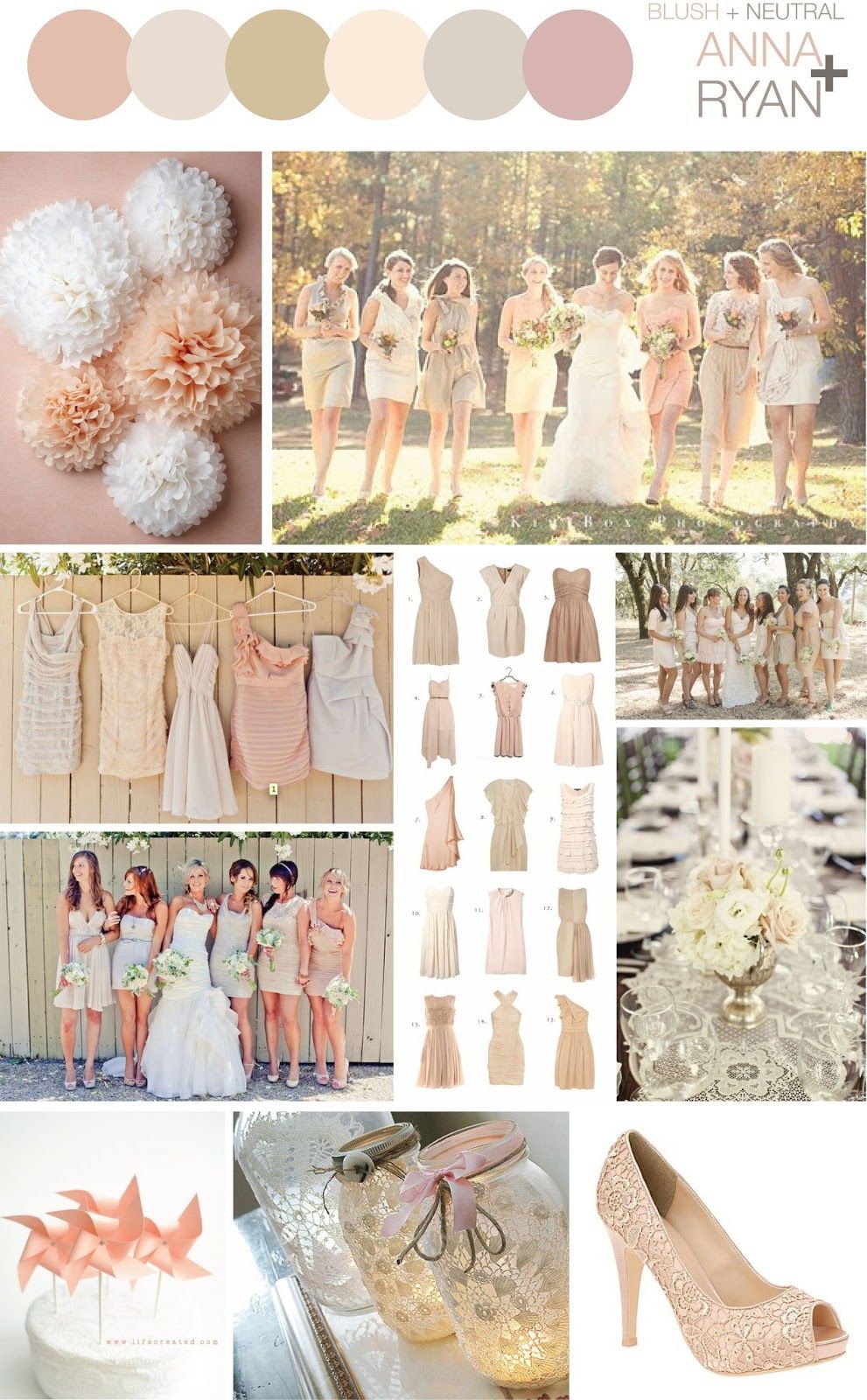 Blush + Neutral Color Scheme – Wedding