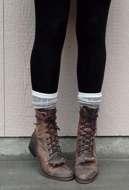boots combat vintage old leather help cute grunge combat boots