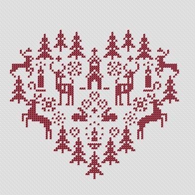 Christmas cross stitch pattern