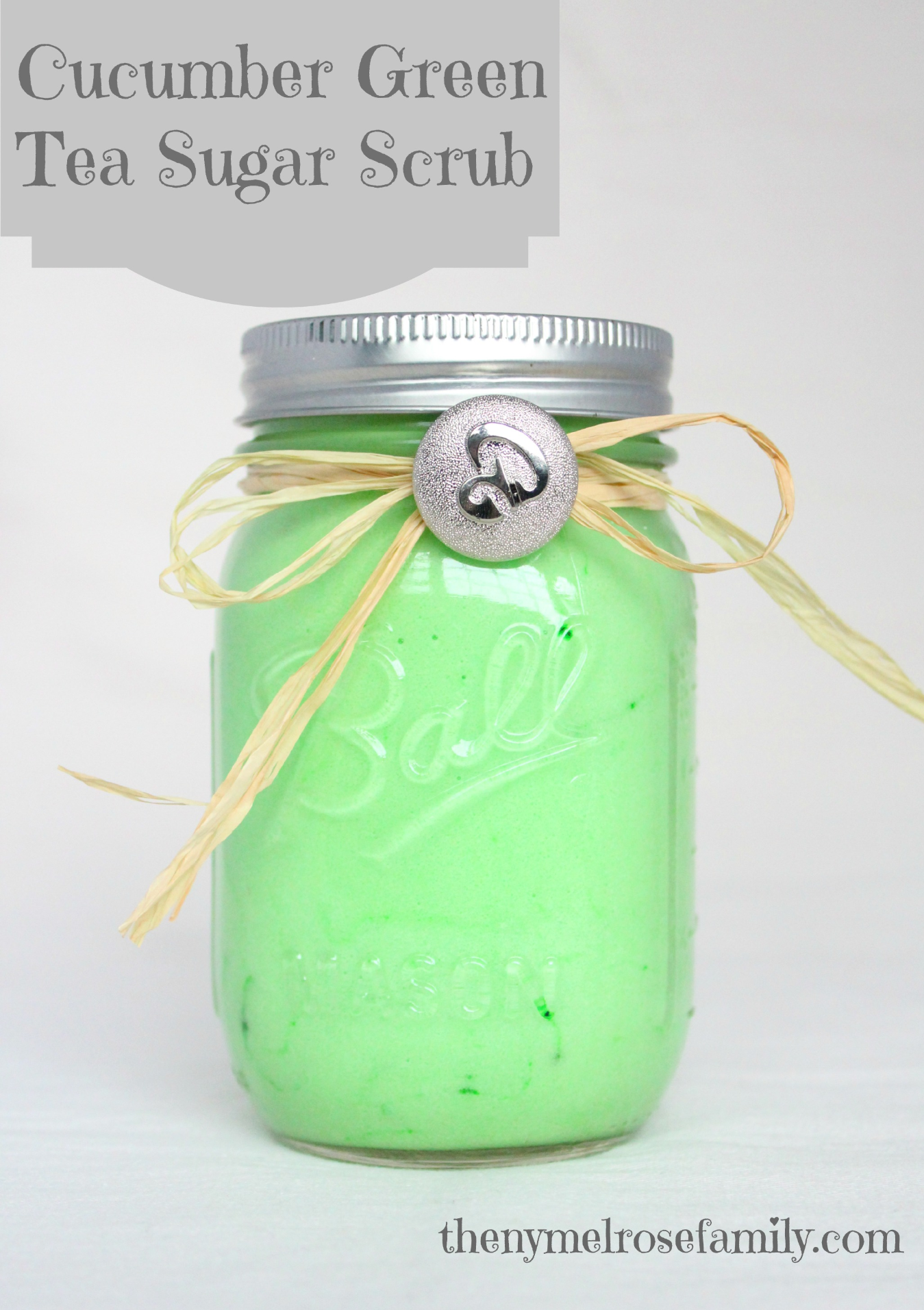 Cucumber Green Tea Sugar Scrub- this sounds amazing! #diy #greentea