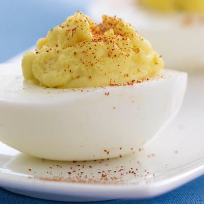 Devilled eggs. They instantly remind me of my childhood.