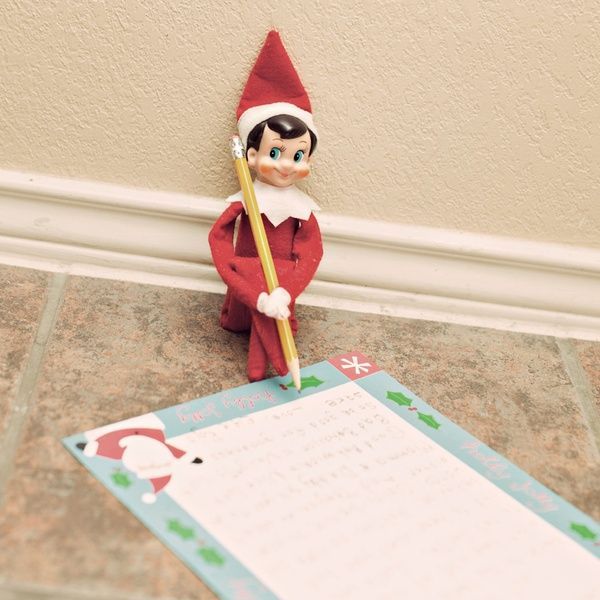 Elf on the Shelf idea for kids who are misbehaving — Dear (name), Last night wh