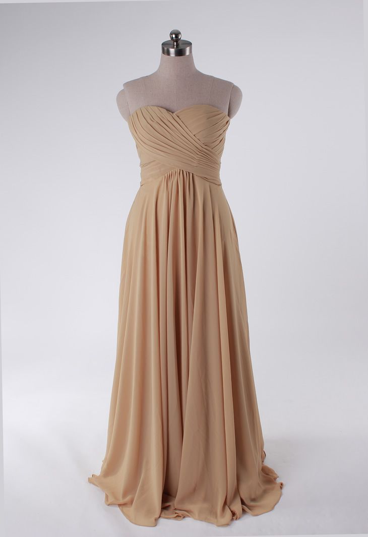 Fashionable A-line empire waist chiffon dress for bridesmaid,$134.80