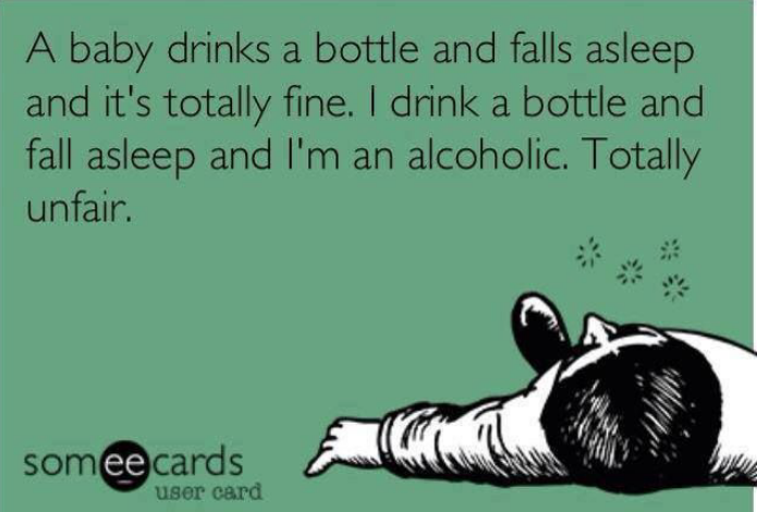 funny ecards for adults | Funny ecard – A baby drinks a bottle… | Funny Pictur