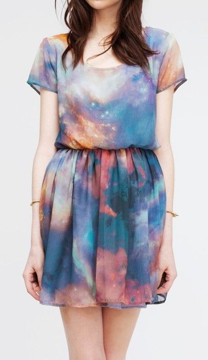 Galaxy Dress. this would most definitely push the whole “hipster” thing over the