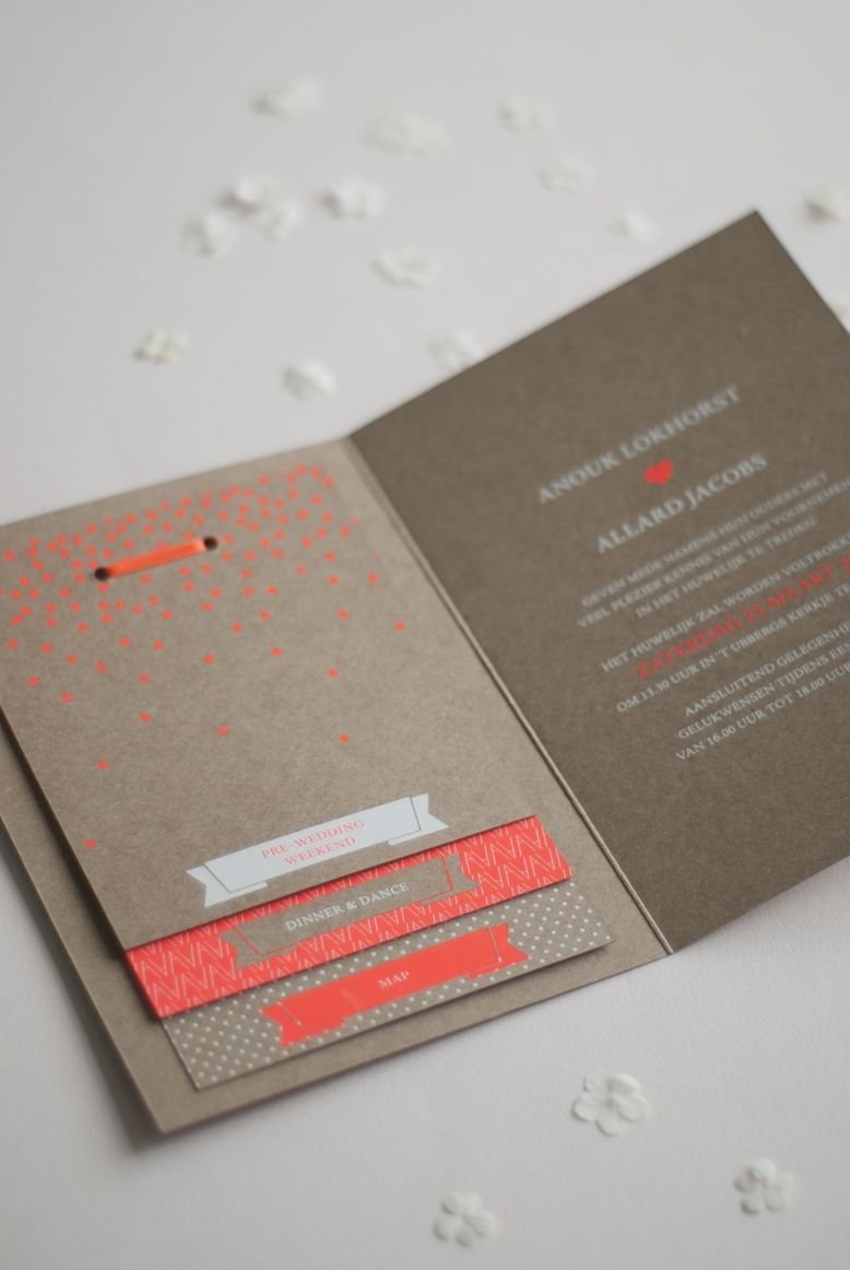 Graphic design, photography & Styling by De Liefdesfabriek. wedding stationery