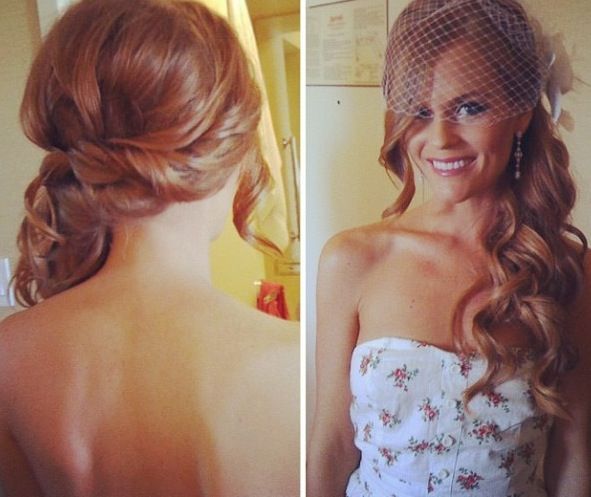 Make your wedding hairstyle extra special and striking by adding some hair exten