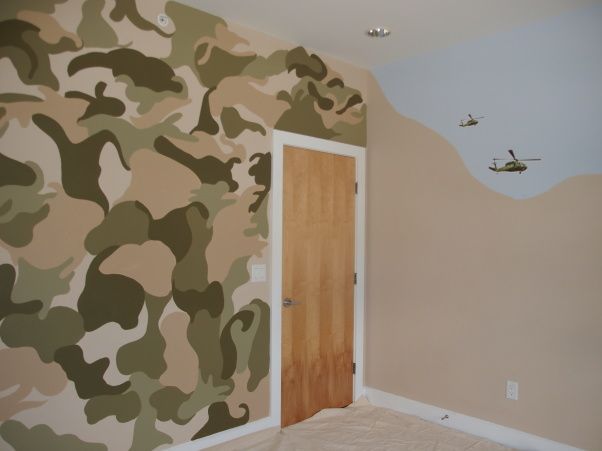 Military Themed Kids Room