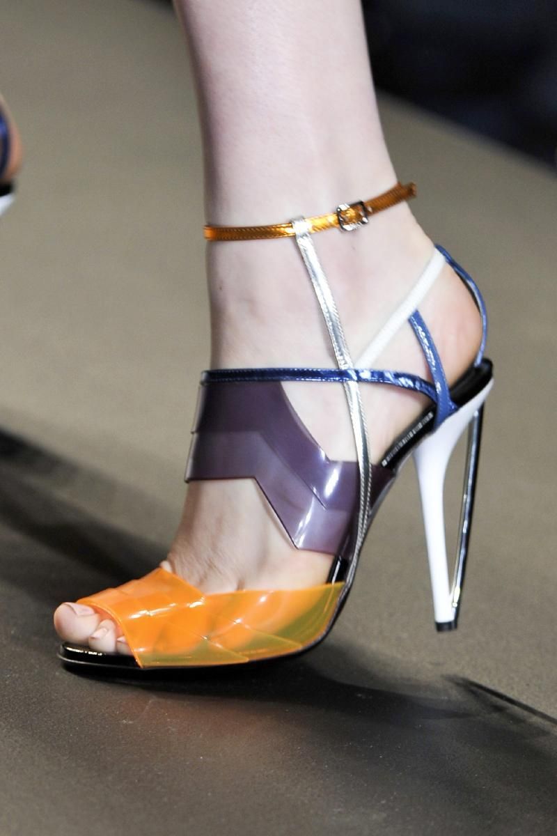 More colors and patterns please. #shoes #heels Fendi, Milan, Spring 2014 Spring