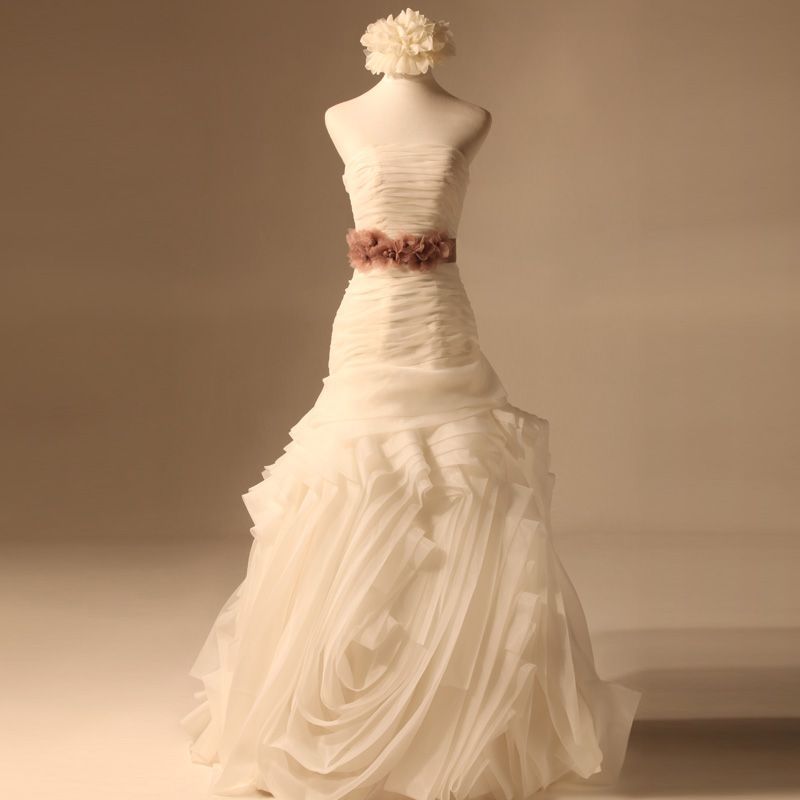 organza wedding dress