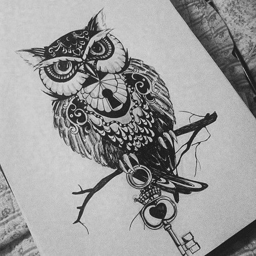 Owl tattoo design. #tattoo #tattoos #ink