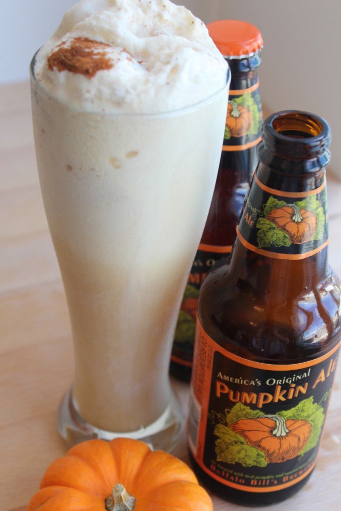 Pumpkin Ale Float. 3 scoops vanilla ice cream, 1 bottle pumpkin ale (I prefer Bl