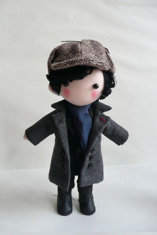 Sherlock Doll. $53.00, via Etsy.