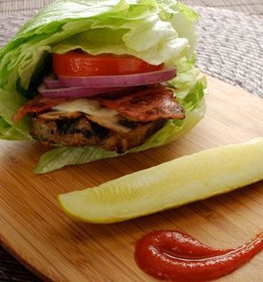 This is how we eat!! Lettuce wrapped turkey burgers… I live by lettuce wraps!!