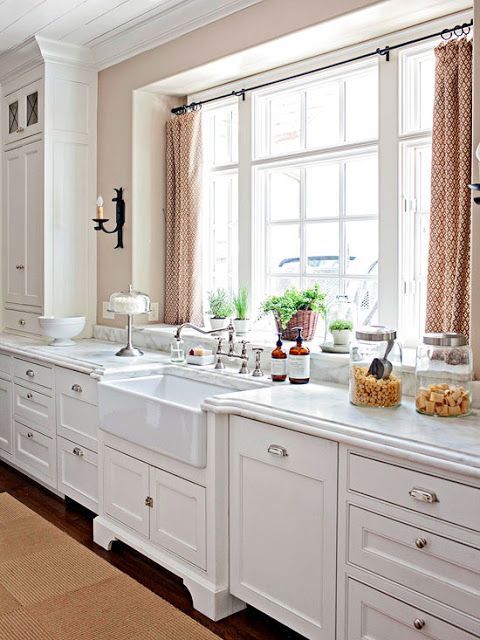 Whiteout Wednesday: 5 White Kitchens with Marble Countertops