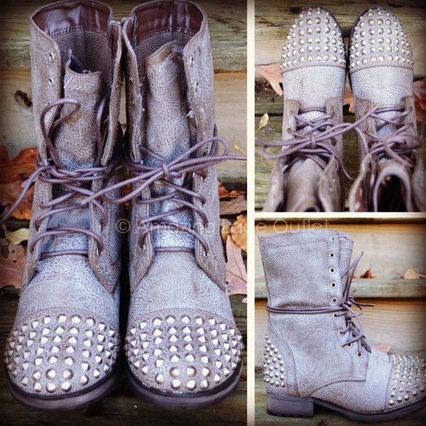 Zeppelin Ice Studded Combat Boots
