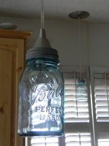 Ball Jar Lights -via Organize and Decorate Everything; love this idea! Might hav