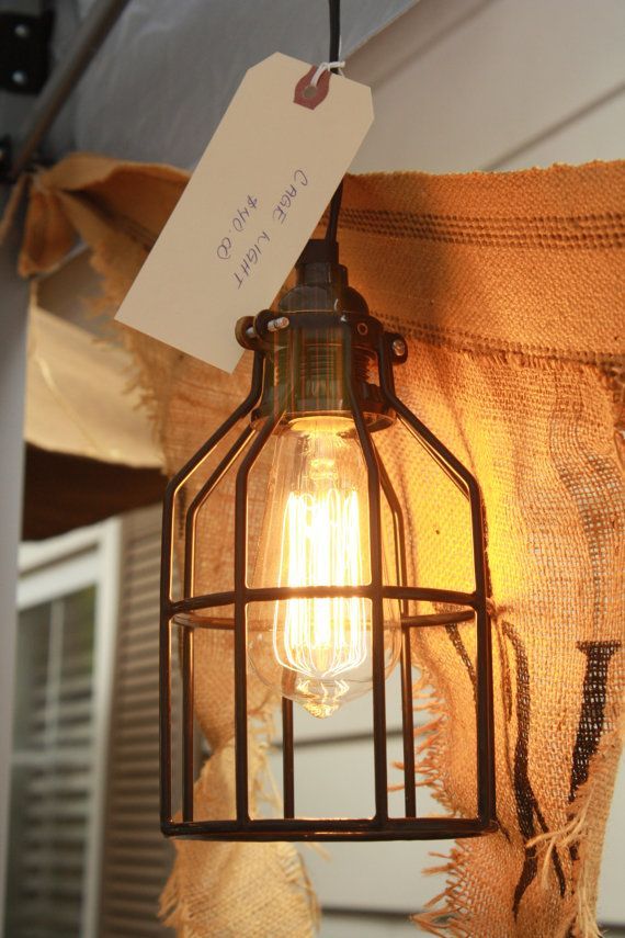 Cage pendant light by ProjectHome on Etsy