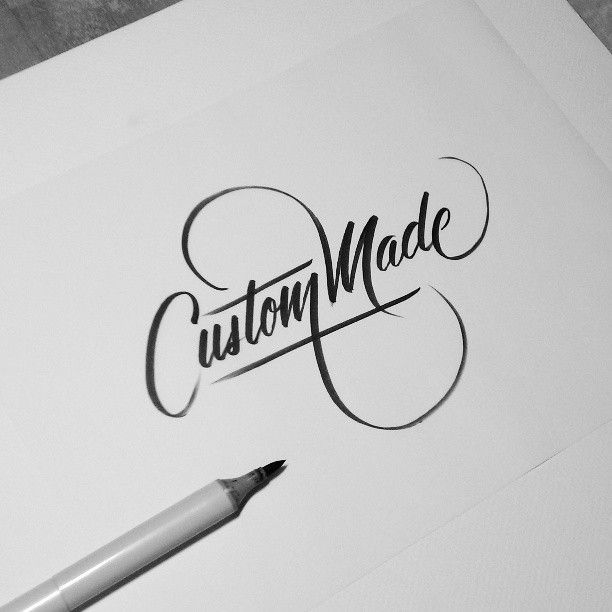 Custom Made #calligraphy #typography #handlettering