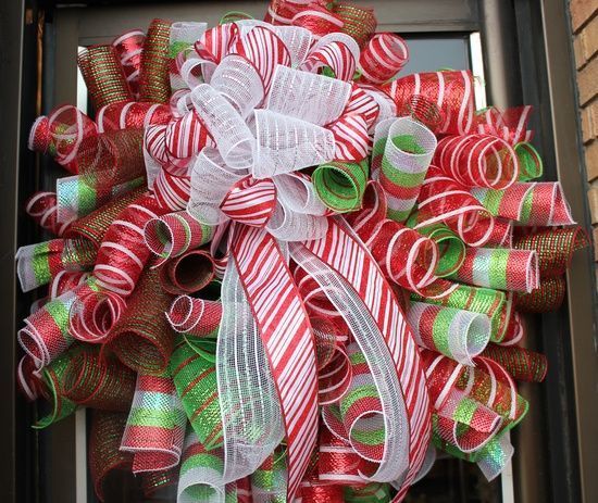 Deco Mesh Wreath Ideas | Deco Mesh Wreath How To | Deco-mesh wreath ideas / chri