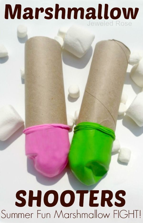 Easy to make marshmallow shooters- so fun for kids! Nothing says Summer like a m