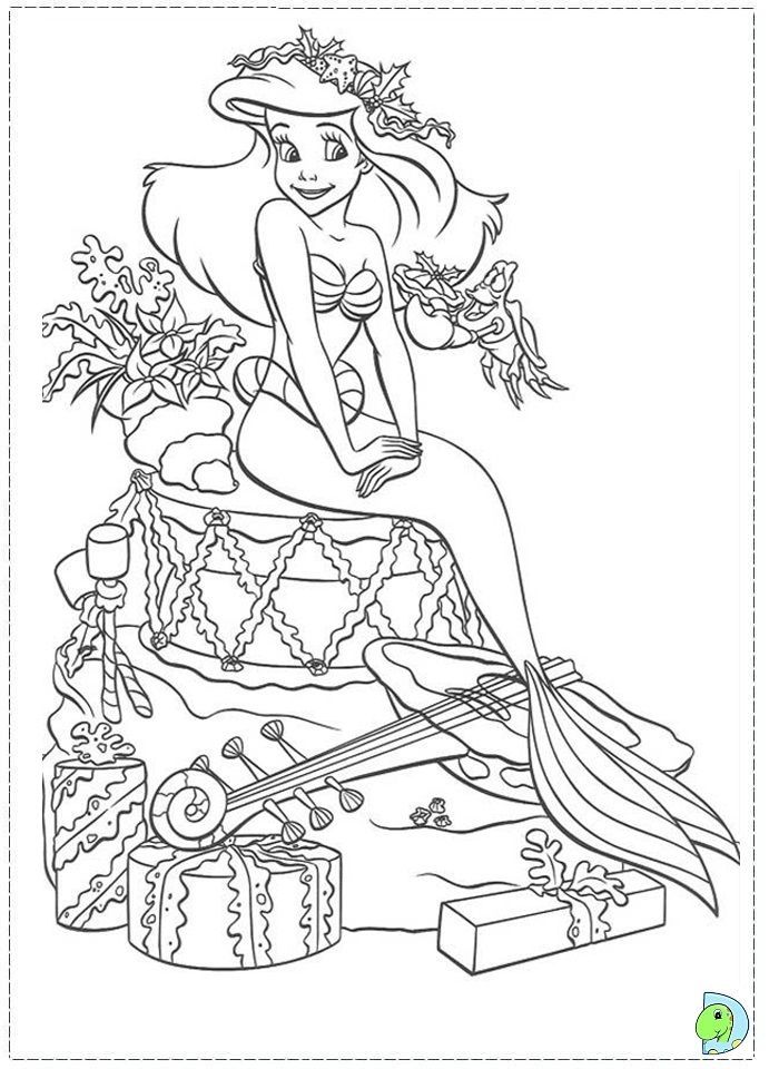 Free #Christmas Disney Princess Coloring Pages
