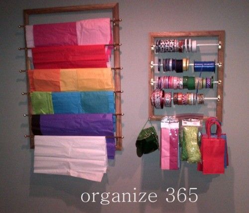 gift wrap organization (1)Gift wrap organization is a quick organizing task you