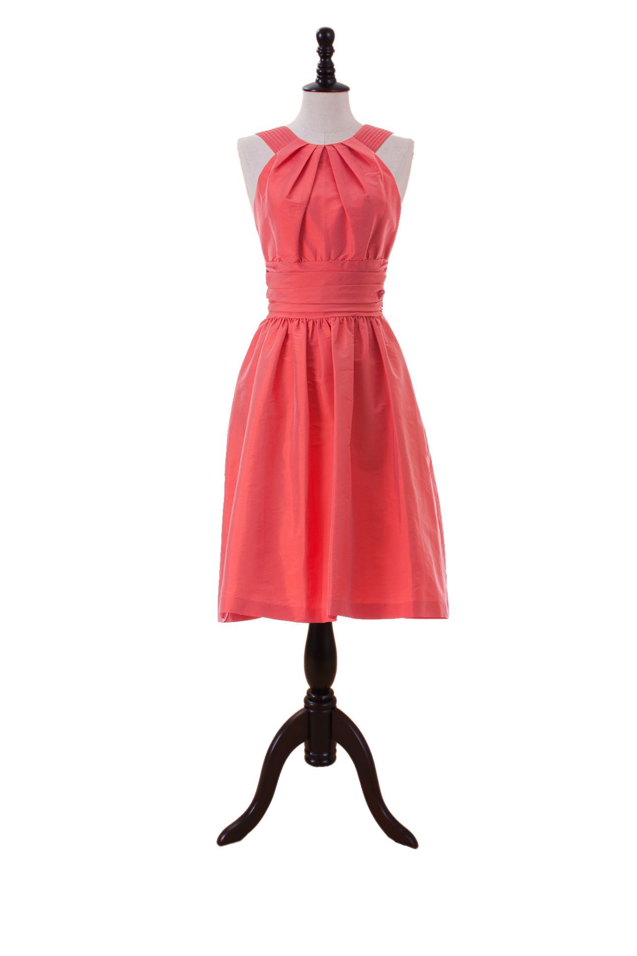 Halter Cocktail Dress with Pockets