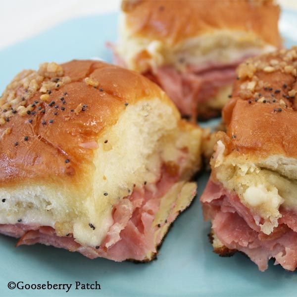 Hawaiian Ham Sandwiches. Made these with my mom for a family get together. Very