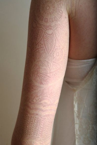 If there was someway I could get a temporary white ink lace sleeve tattoo for ju