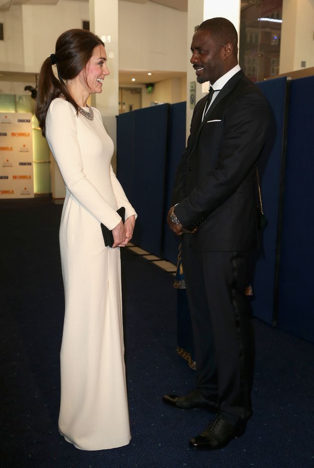 Kate Middleton Meets Idris Elba