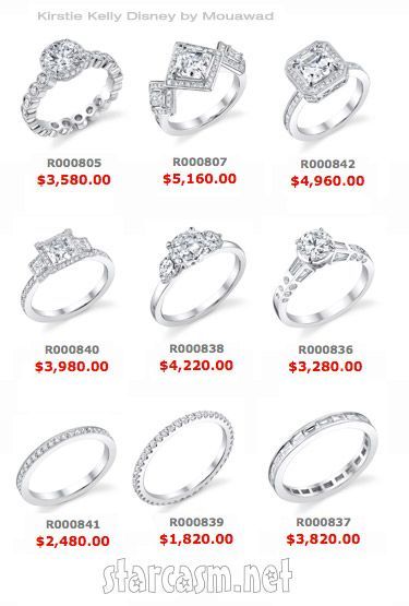 Kirstie Kelly Disney wedding ring collection