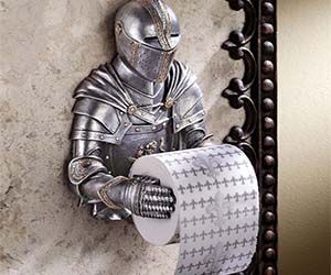 Knight Toilet Paper Holder….I dunno. I like nerdy stuff like this. xD