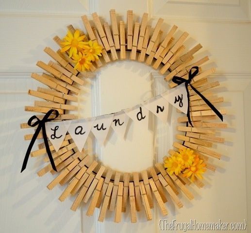 Laundry room clothespins diy-craft-ideas-for-the-home