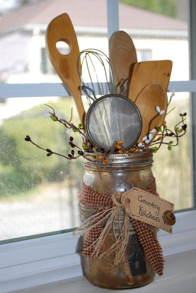 Love this idea !!! This will not only compliment a Country Kitchen, but will als