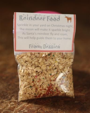 Make your own reindeer food – recipe + poem for tag!
