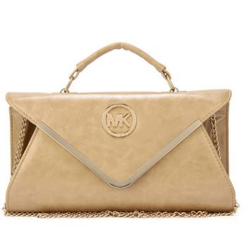 Michael Kors Leather Chain Large Apricot Shoulder Bag [MK0000001964] – $64.99 :