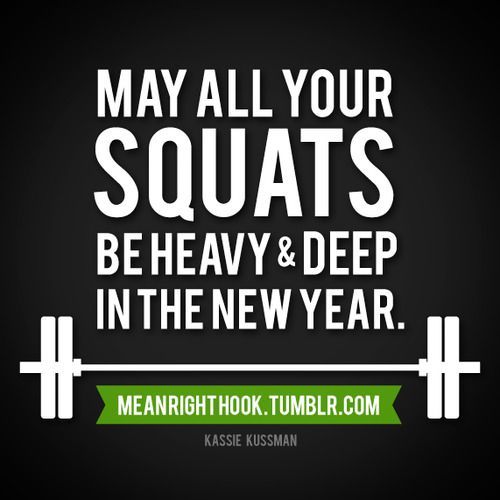 My all your squats be heavy and deep in the new year #CrossFit