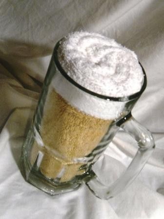 omg, a great gift to MAKE! 9 inch tall beer mug, with 1 hand towel that’s beer c