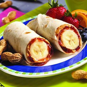 PB Banana Burritos- yumm looks good snack for kids after school even for adults
