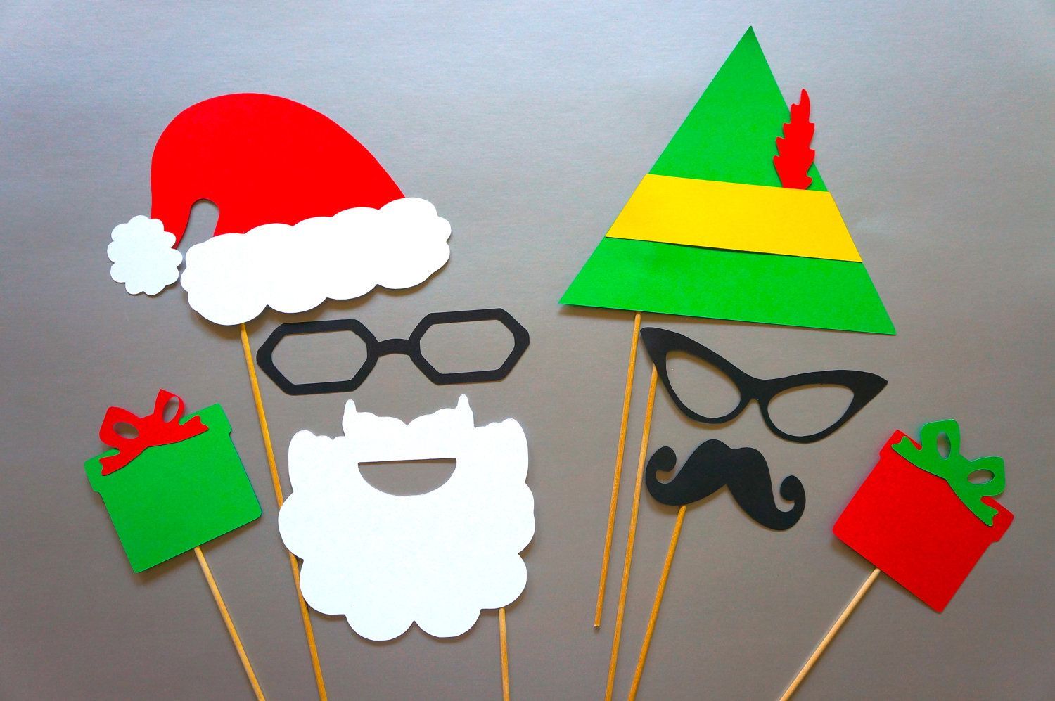 Phot booth props – could be fun for the hot chocolate with Santa Party