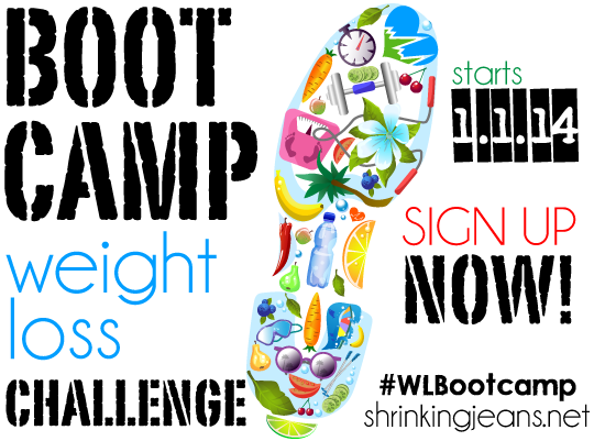 Shrinking Jeans Boot Camp Weight Loss Challenge #weightloss #challenge #WLBootca
