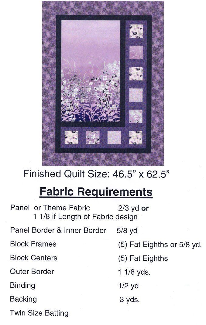 Sidelights Quilt Pattern