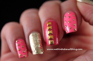 Sinful Colors – pink studded nails