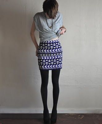 Sweater skirts are probably the easiest sewing project for beginners. no need fo
